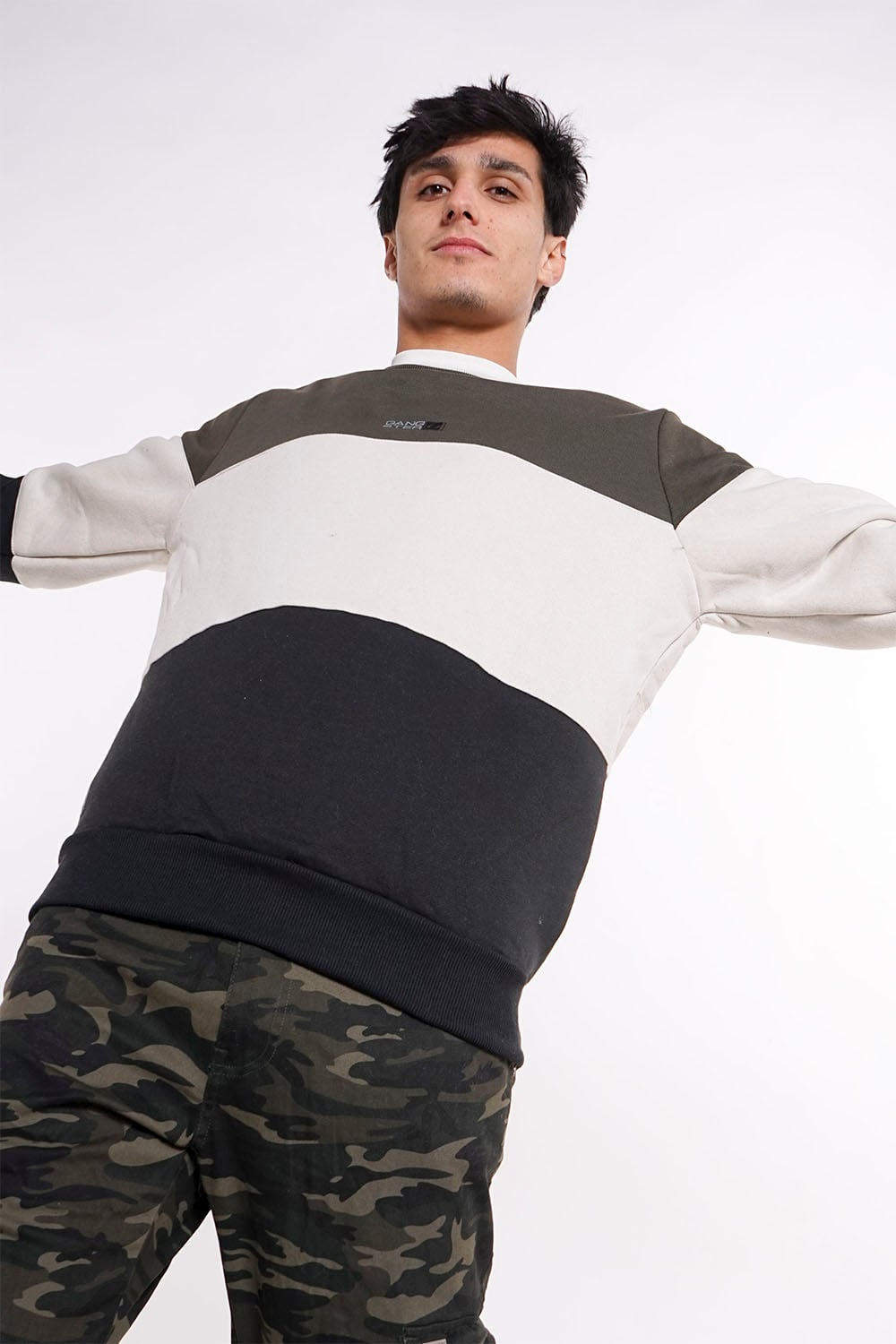 POLERON CREW FLEECE CORE VERDE GANGSTER - 4