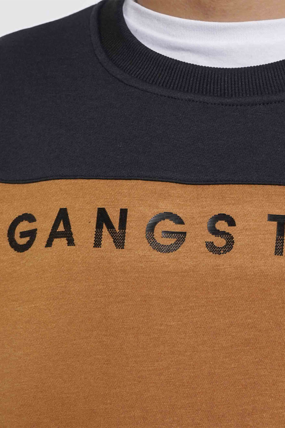 POLERON CREW FLEECE FUNDAMENTAL NEGRO GANGSTER - 3