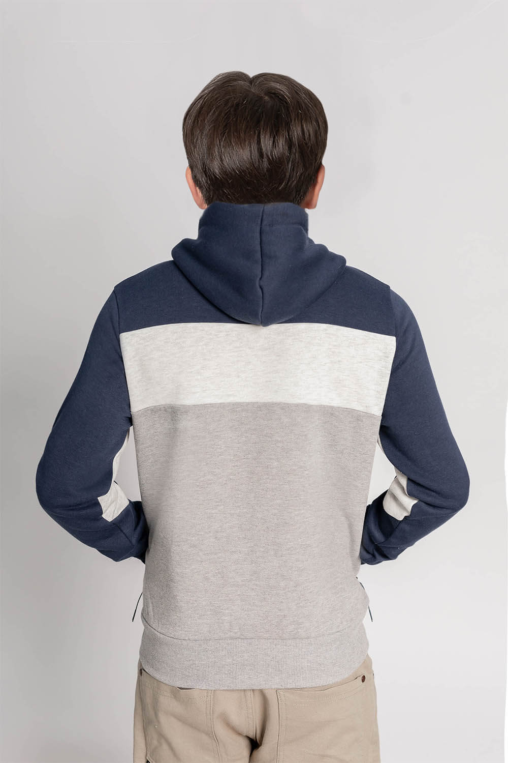 TEEN POLERON FULLZIPPER FLEECE FUN AZUL GANGSTER - 2