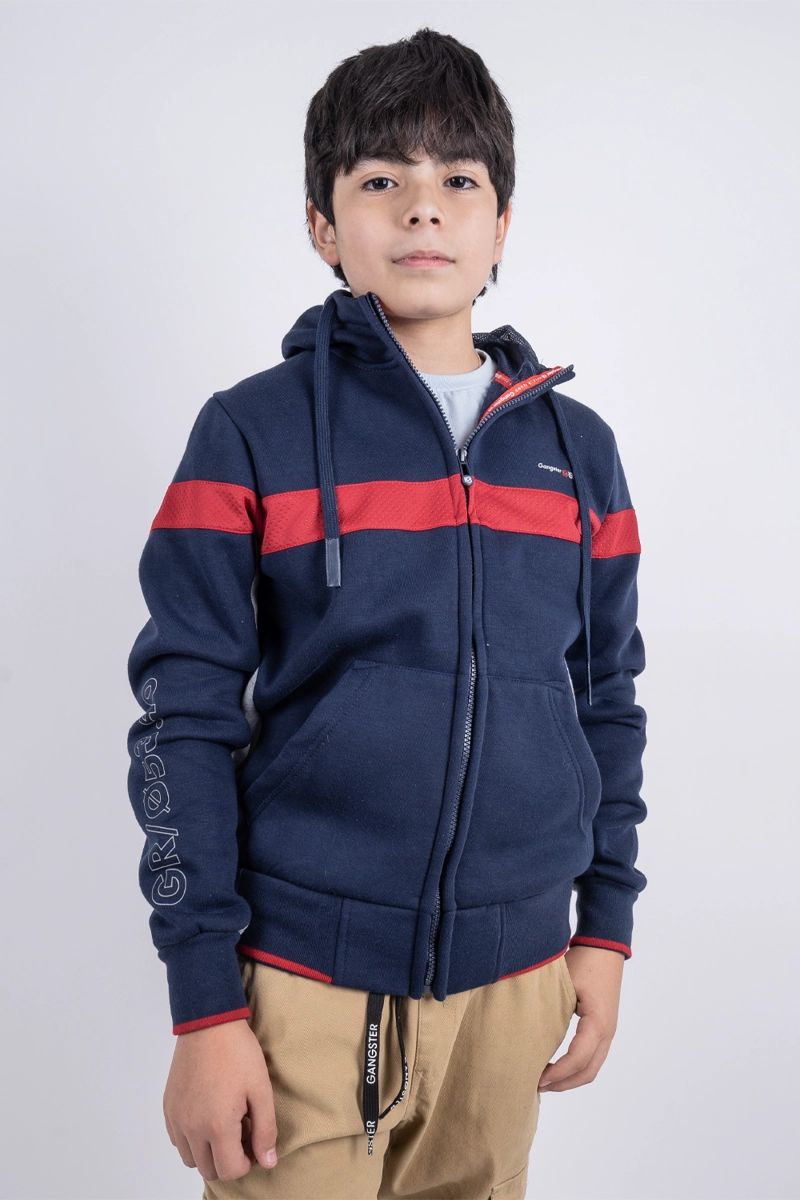 POLERÓN NIÑO GANGSTER DINO TEEN FULLZIPPER FLEECE - 1