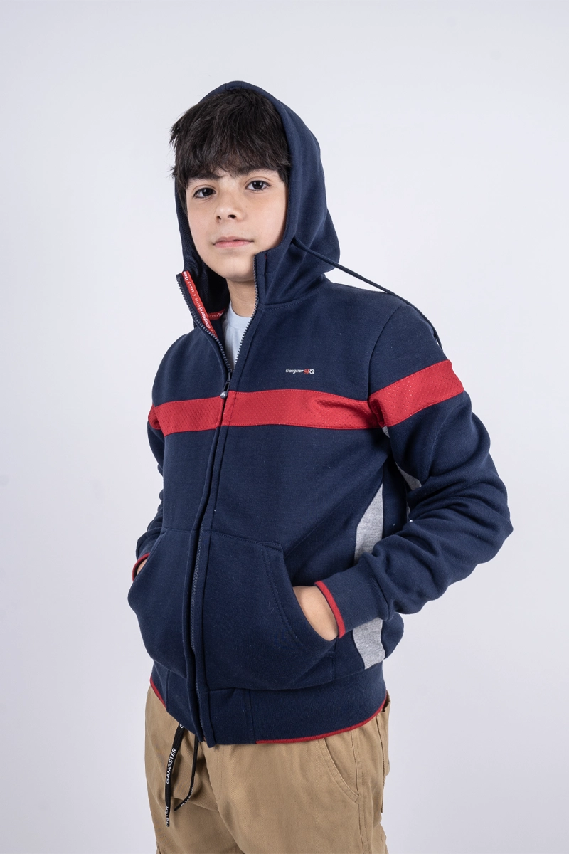 POLERÓN NIÑO GANGSTER DINO TEEN FULLZIPPER FLEECE - 3