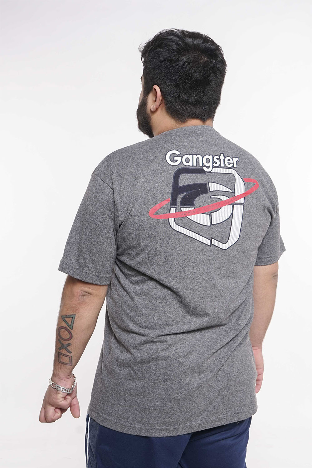 PLUS POLERA MC BASICA PULSE GRIS GANGSTER - 2