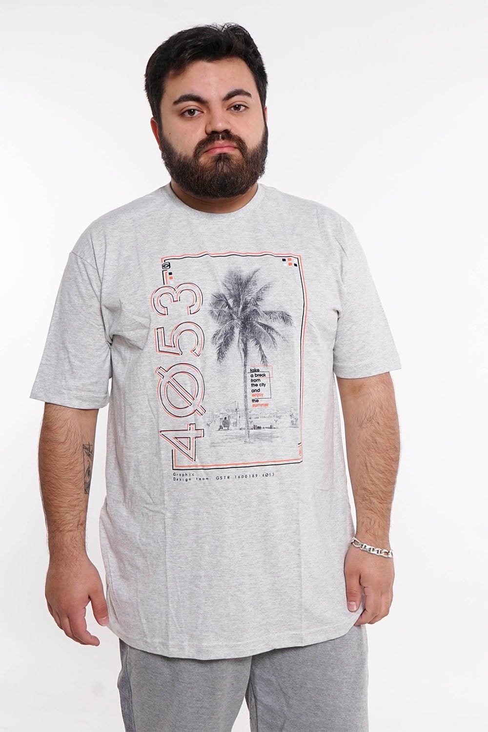 PLUS POLERA MC BASICA 4053G ARENA GANGSTER - 1