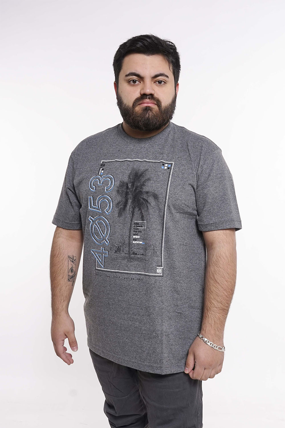 PLUS POLERA MC BASICA 4053G ARENA GANGSTER - 1