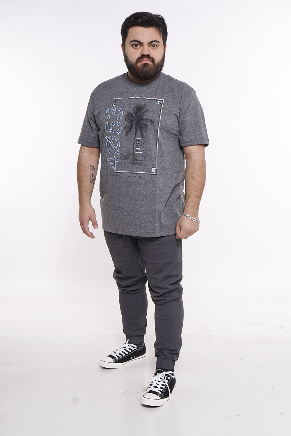 PLUS POLERA MC BASICA 4053G ARENA GANGSTER - 3