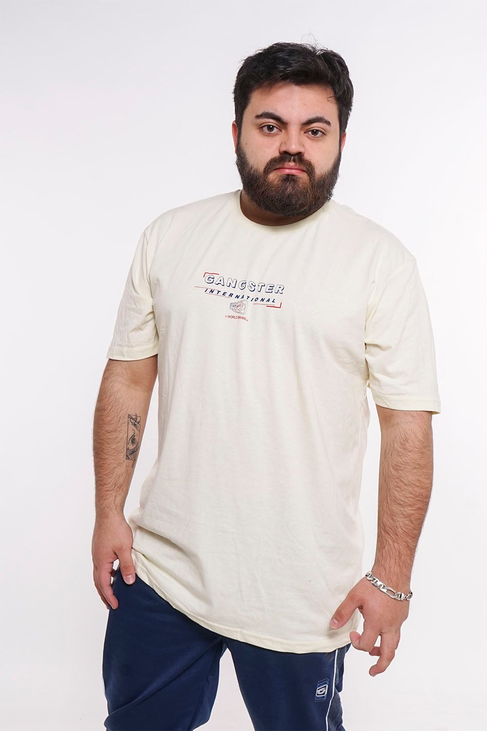 PLUS POLERA MC BASICA MALIBU AMARILLO GANGSTER - 1