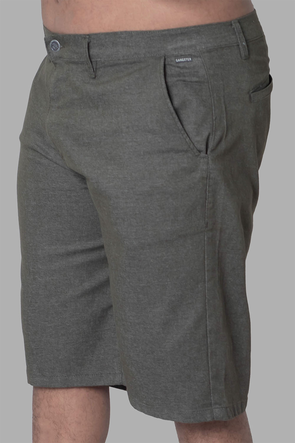 PLUS SHORT ALGODÓN HOMBRE GANGSTER GRIS CANVAS WIDE F - 1
