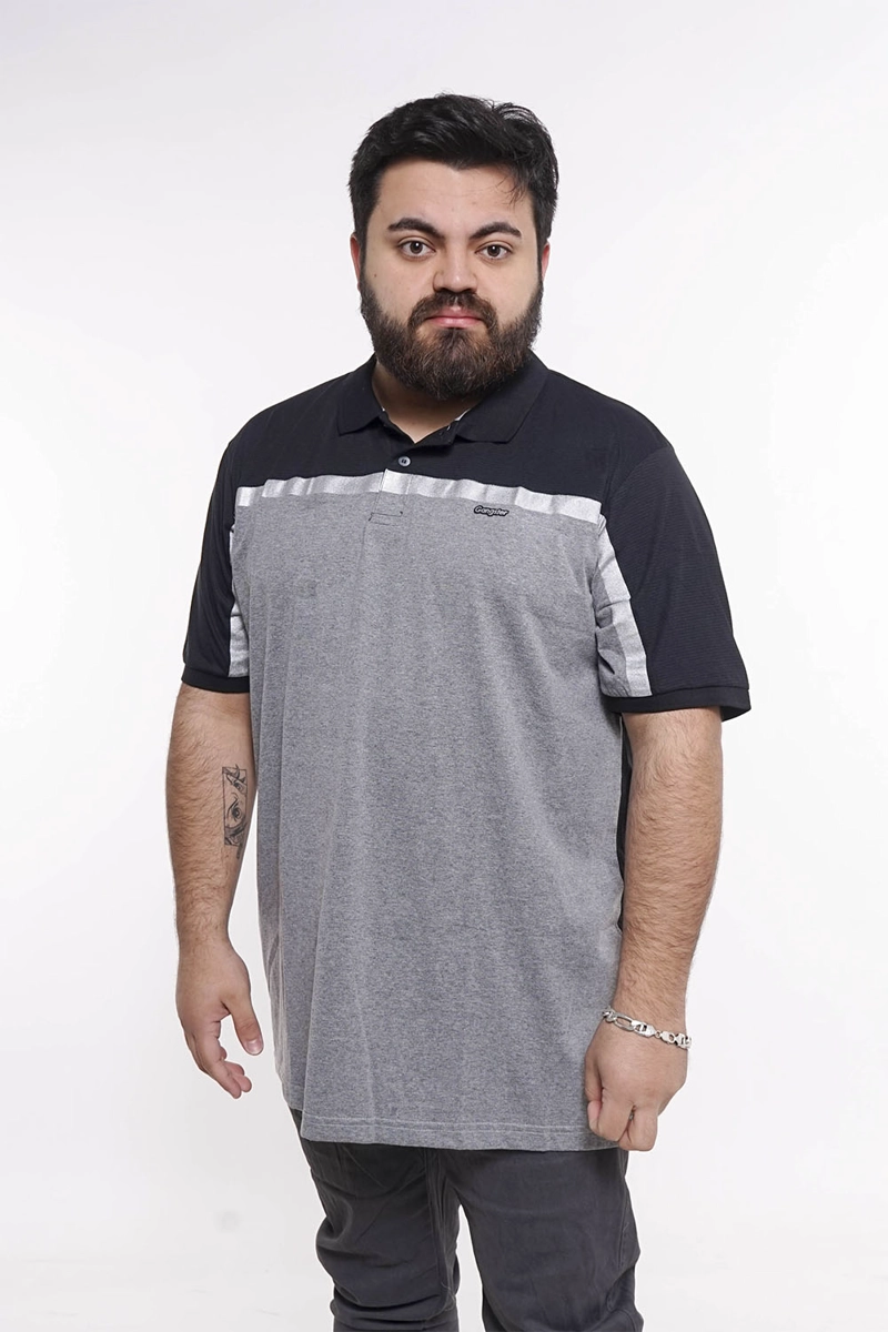 PLUS POLERA CUELLO DYNAMO NEGRO - 1