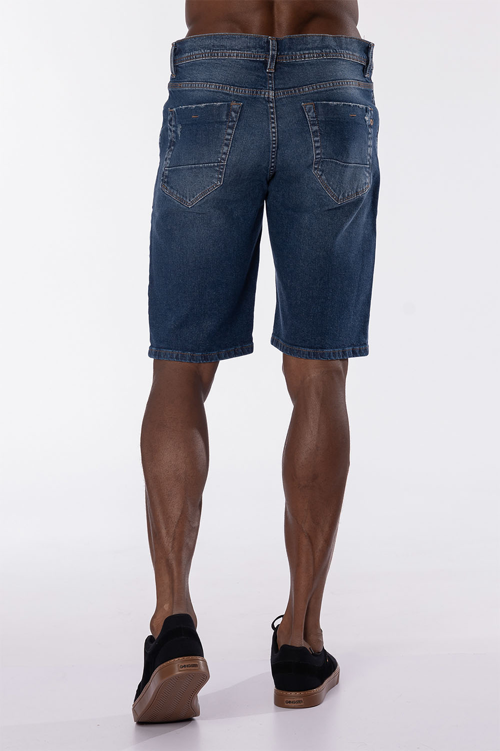 SHORT DENIM VINTAGE AZUL GANGSTER - 2