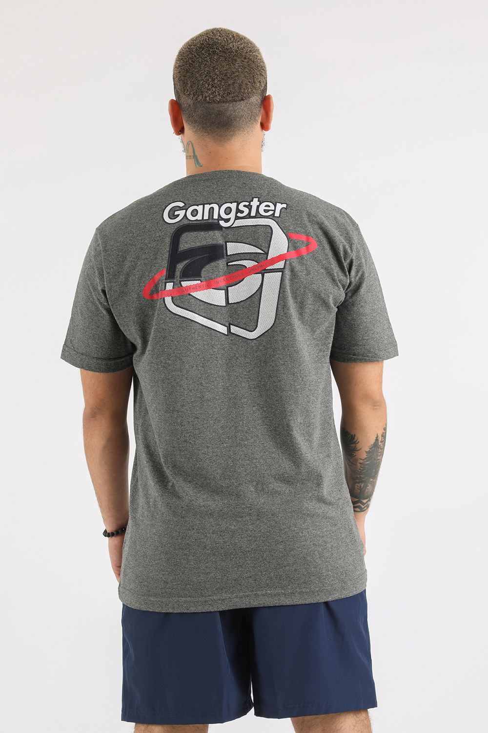 POLERA MC BASICA ICONIC GRIS GANGSTER - 2