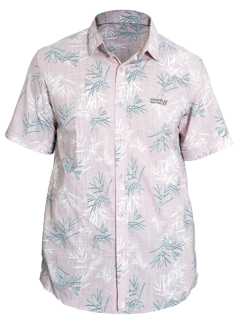 PLUS CAMISA MC DIANI ROSADO GANGSTER - 1