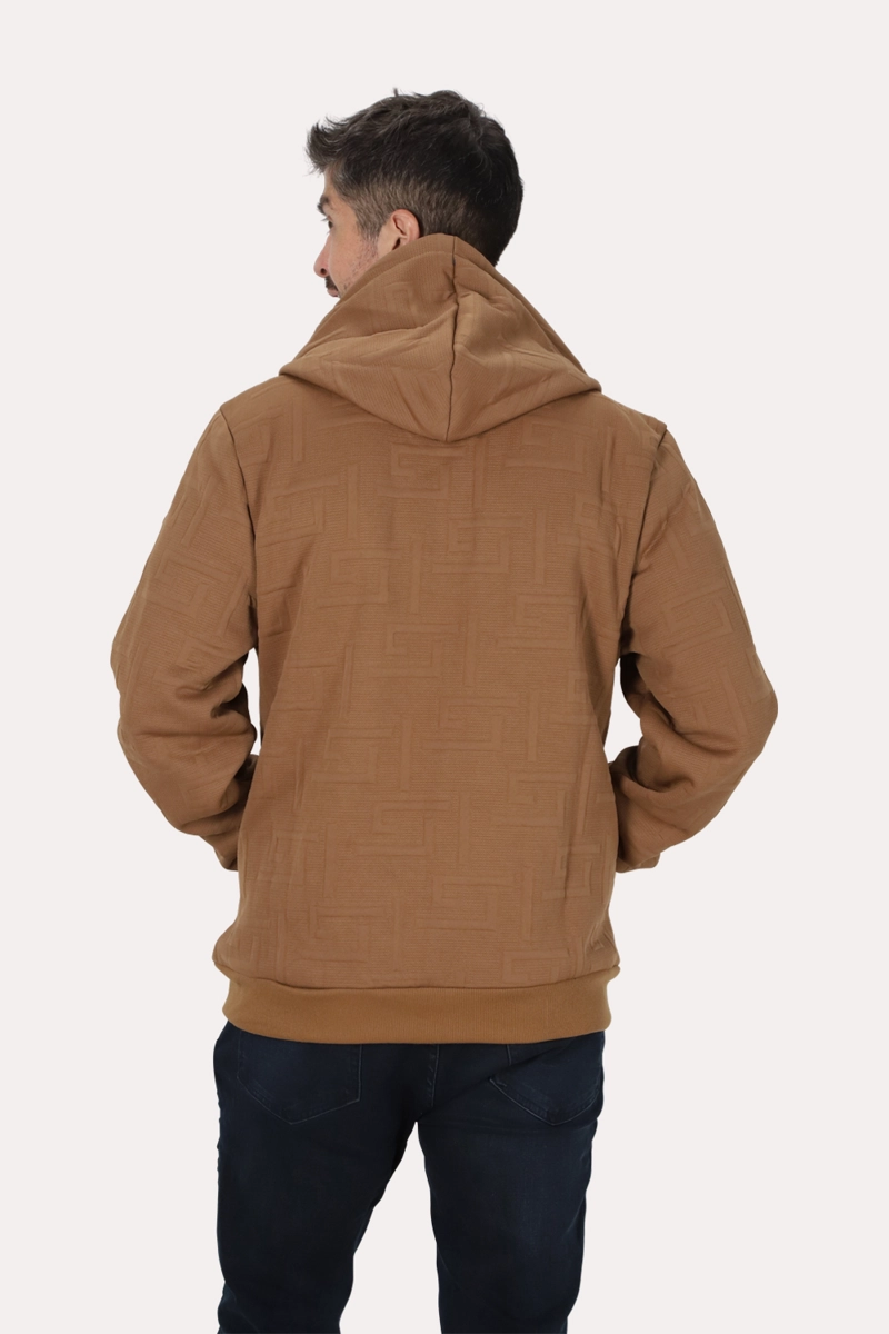 POLERON FULL ZIPPER JACQUARD SHERPA ASTRO AZUL GANGSTER - 2