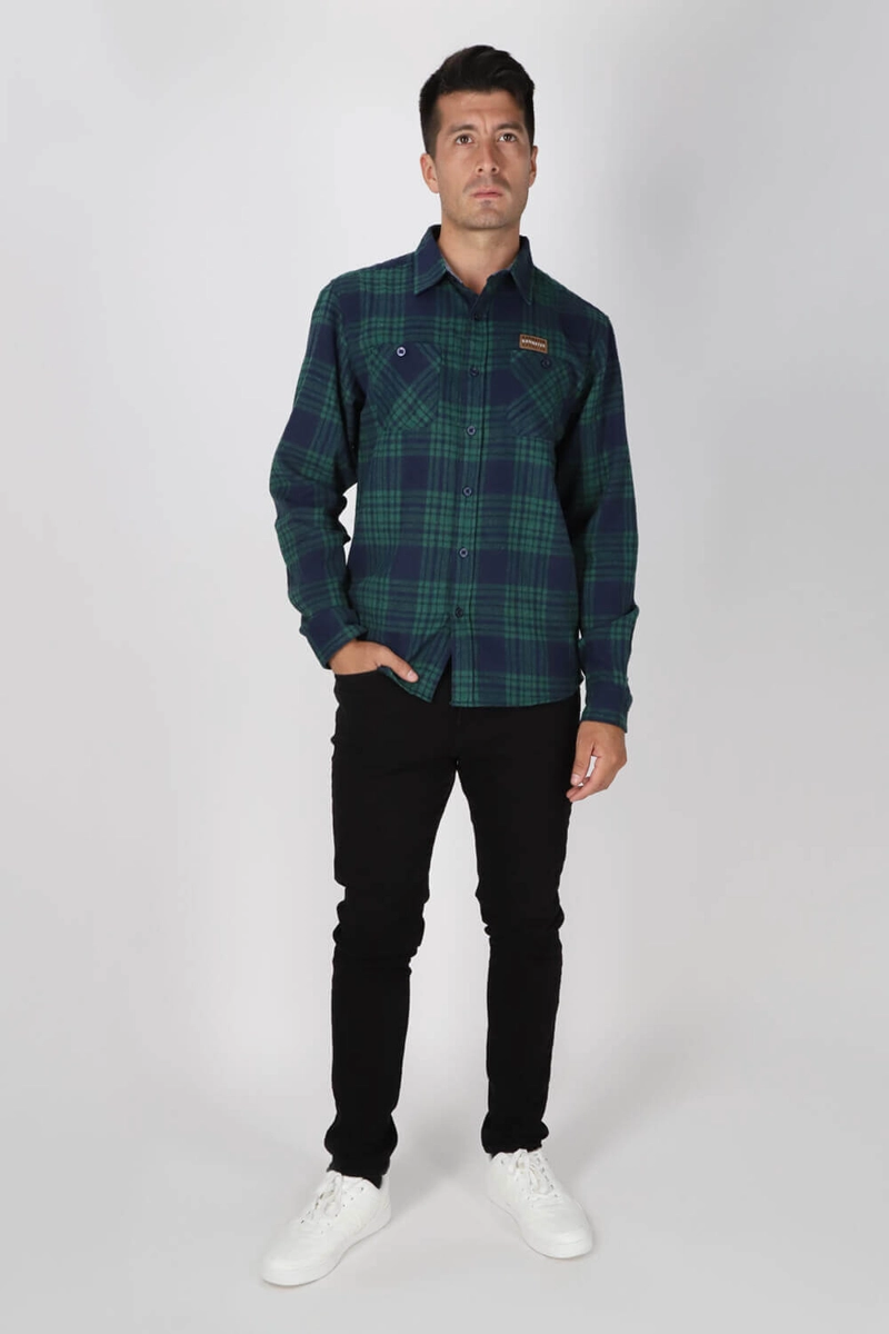PLUS CAMISA ML EVERGREEN VERDE GANGSTER - 4