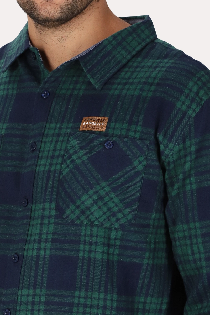 PLUS CAMISA ML EVERGREEN VERDE GANGSTER - 4