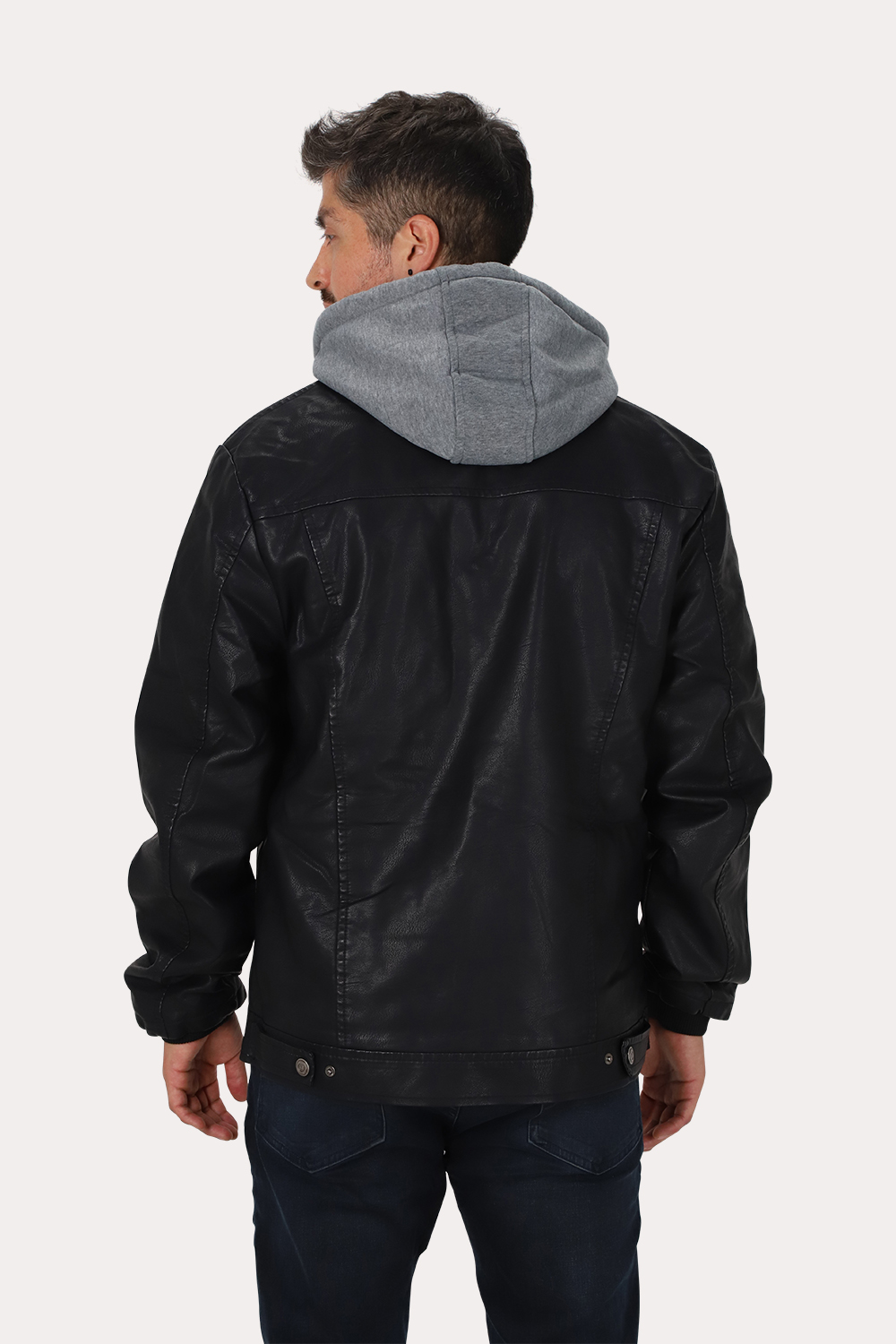 CHAQUETA PU HIGHWAY NEGRO GANGSTER - 2