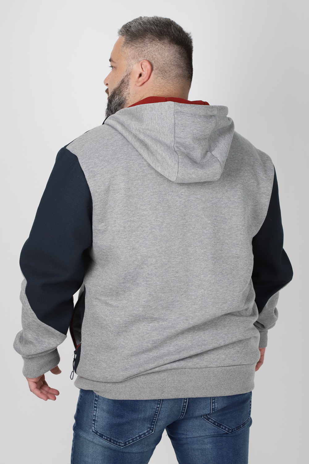 POLERON FULL ZIPPER TEMPER GRIS GANGSTER - 2