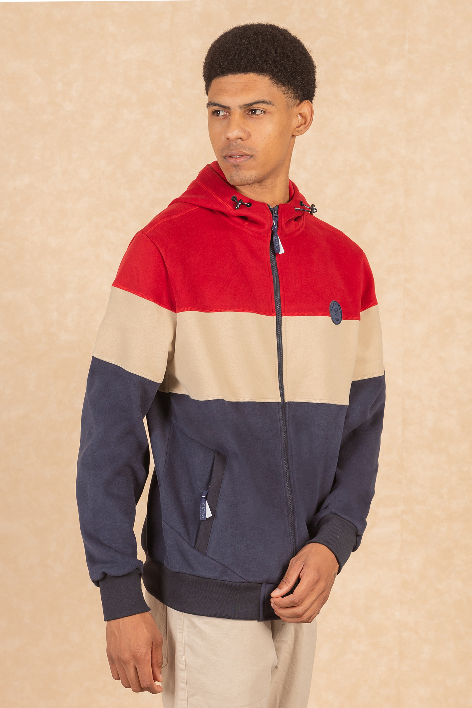 POLERON FULL ZIPPER PEACHY VERDE GANGSTER - 5