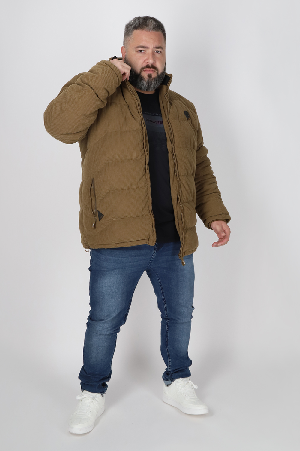 PLUS CHAQUETA COTELE CHICAGO NEGRO GANGSTER - 4