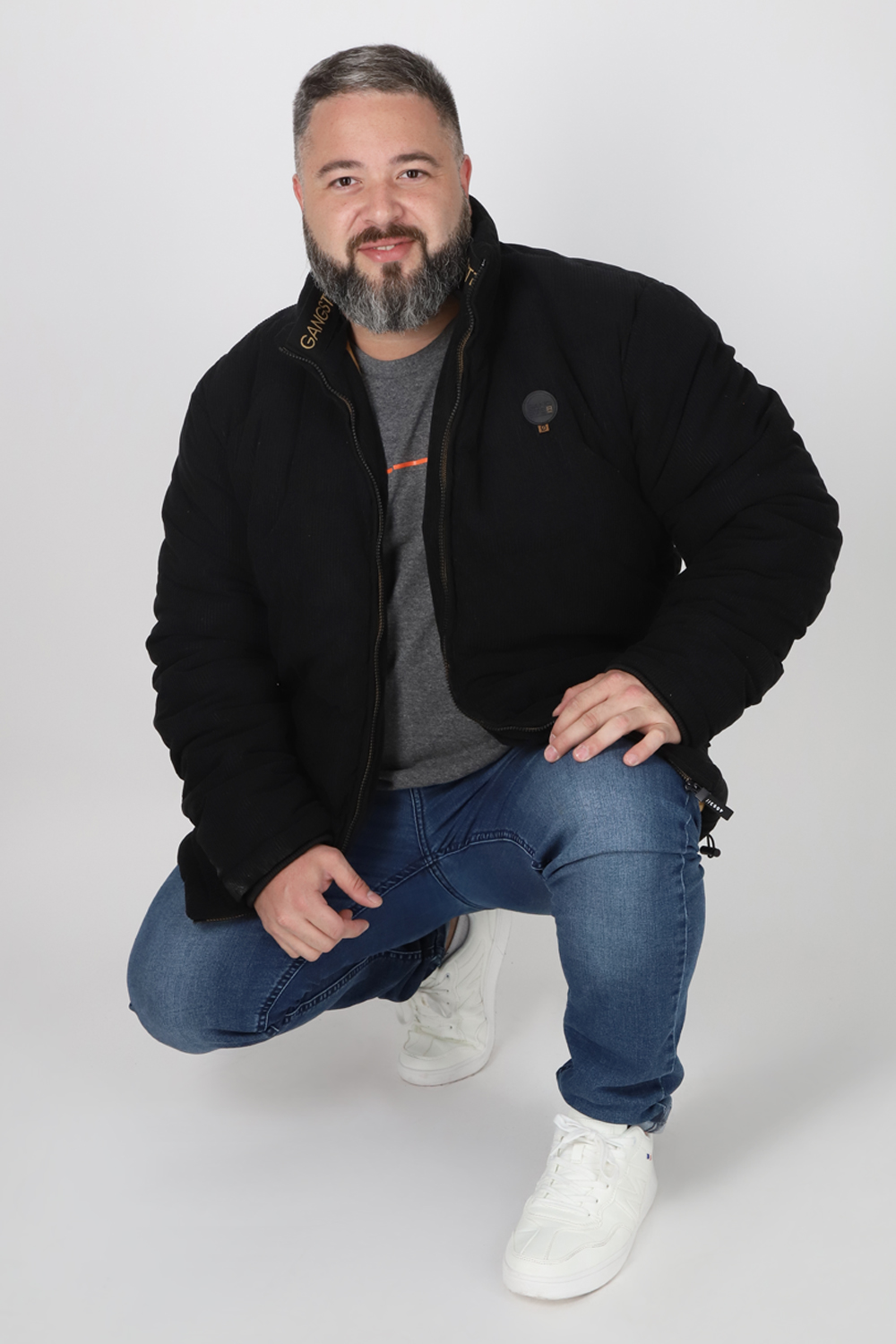 PLUS CHAQUETA COTELE CHICAGO NEGRO GANGSTER - 4