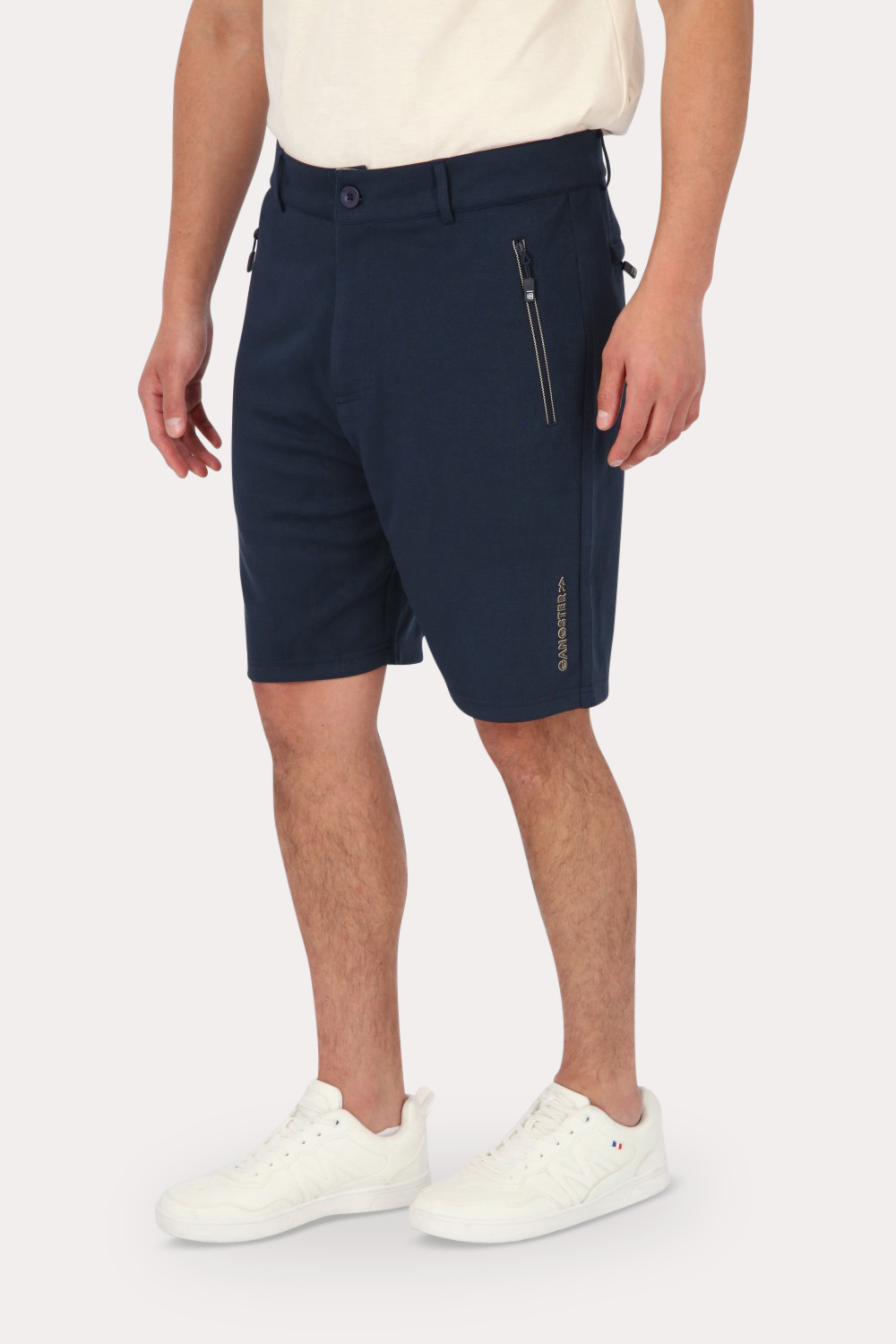 SHORT BERMUDA JOGGER LISO COMFORT AZUL GANGSTER - 1