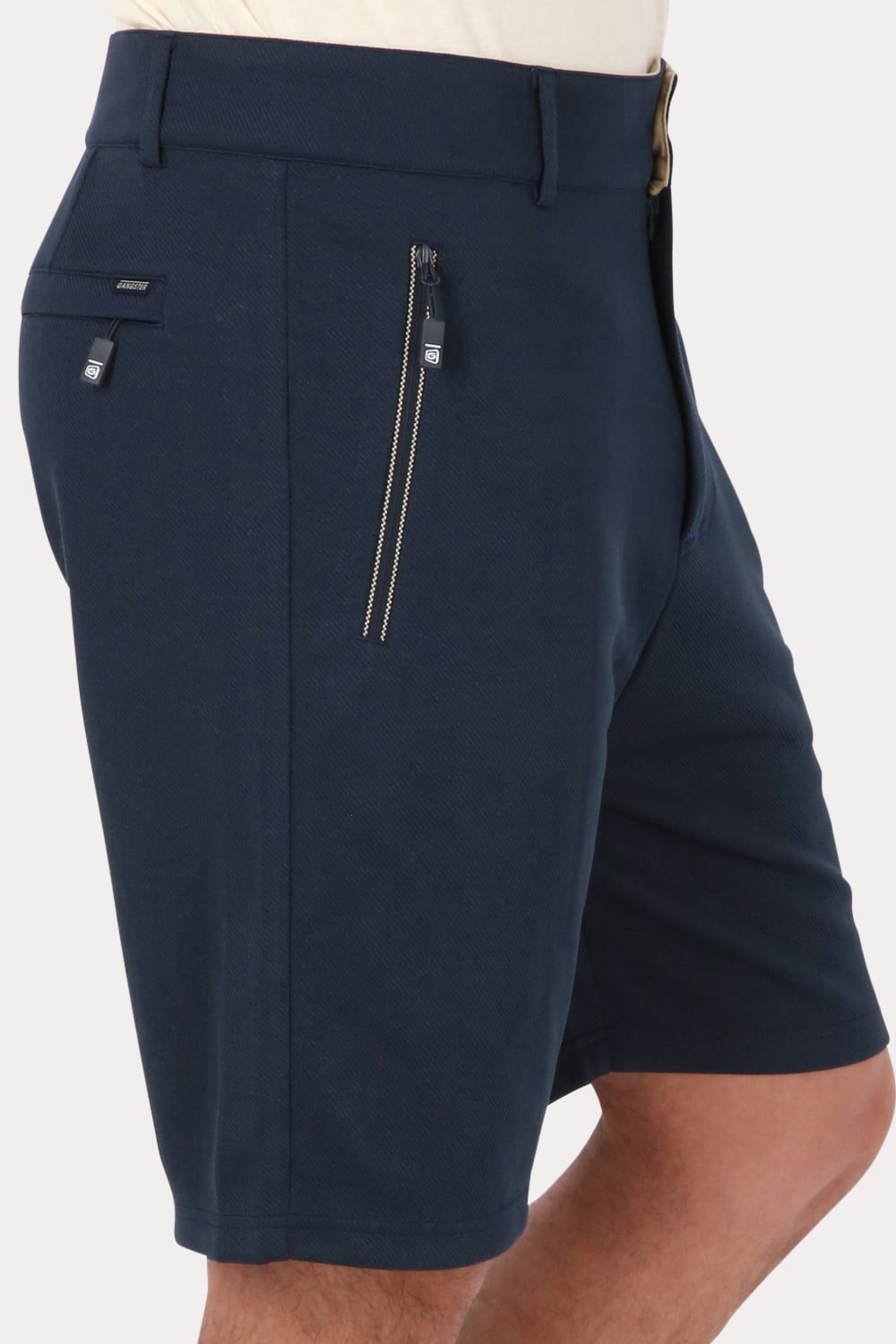 SHORT BERMUDA JOGGER LISO COMFORT AZUL GANGSTER - 3
