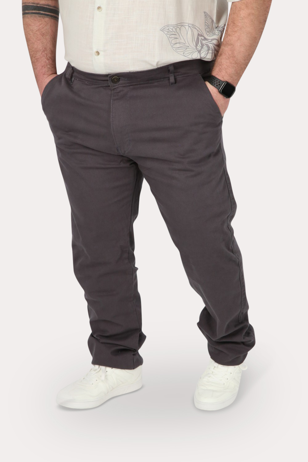 PANTALÓN HOMBRE GANGSTER GRIS PLUS JOGGER LISO 0 - 1