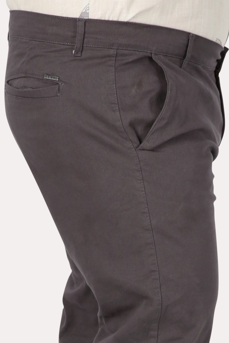 PANTALÓN HOMBRE GANGSTER GRIS PLUS JOGGER LISO 0 - 3