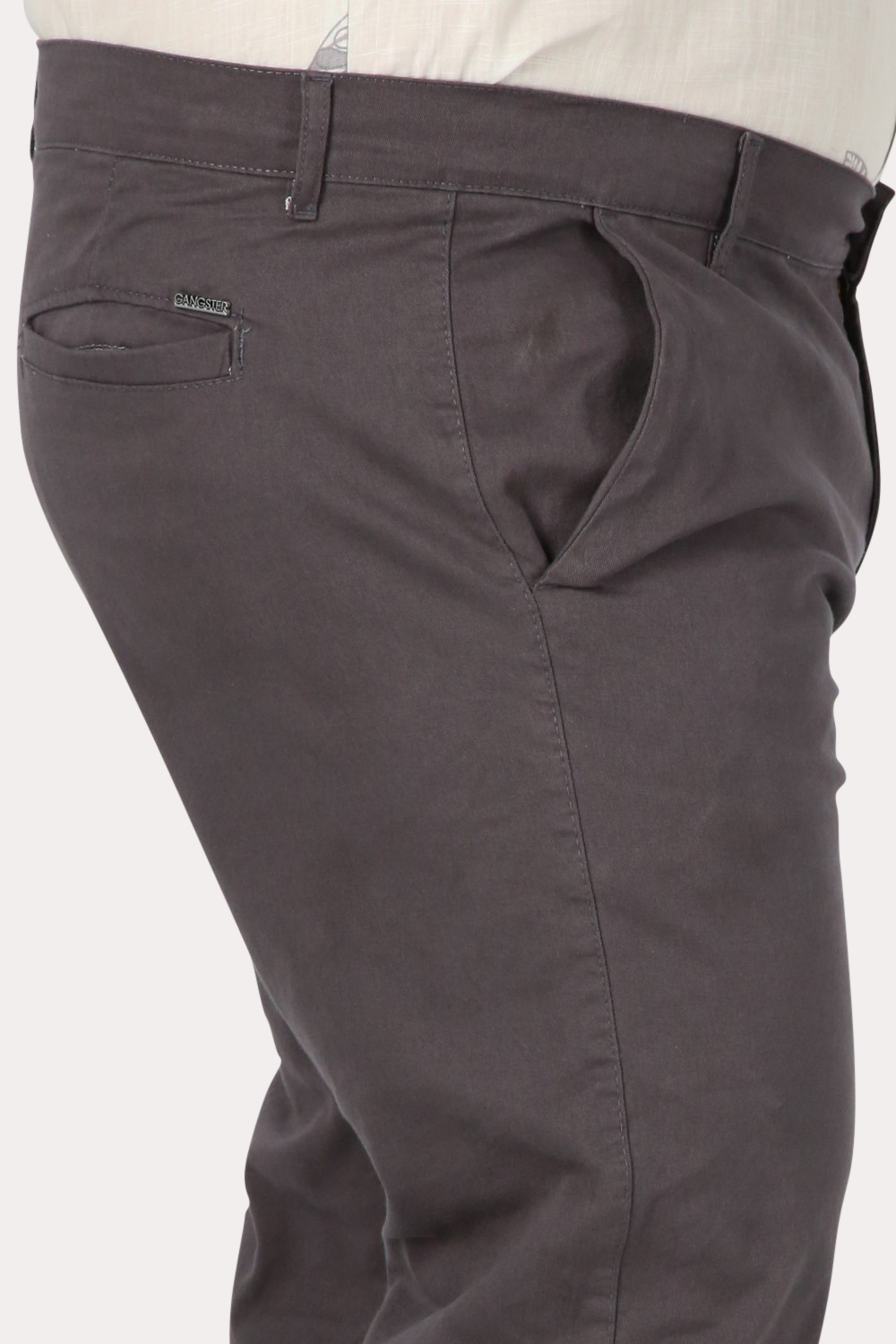 PANTALÓN HOMBRE GANGSTER GRIS PLUS JOGGER LISO 0 - 3