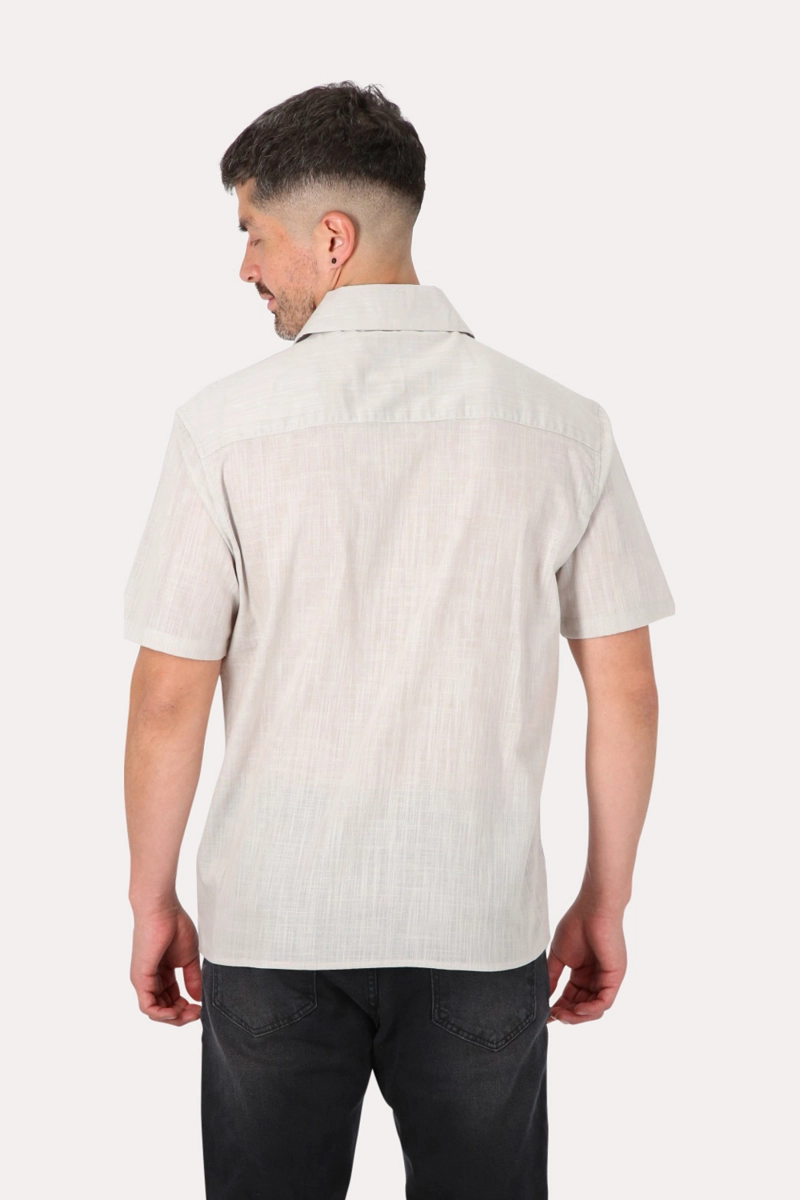 CAMISA MC ALGODON FERRUGEM GRIS GANGSTER - 2