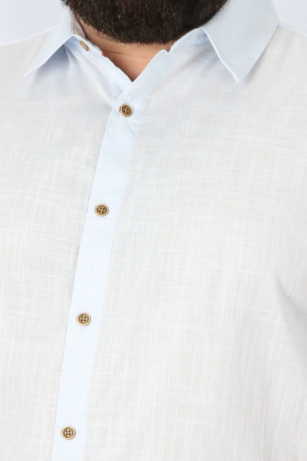 PLUS CAMISA MC ALGODON PINA CELESTE GANGSTER - 3