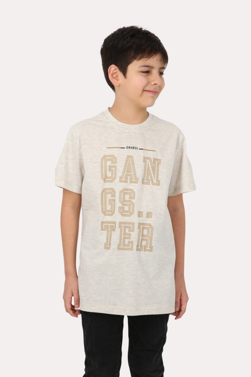 TEEN POLERA MC BASICA  MUNDAU BEIGE  GANGSTER - 1