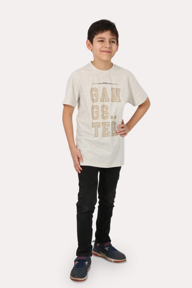 TEEN POLERA MC BASICA  MUNDAU BEIGE  GANGSTER - 4
