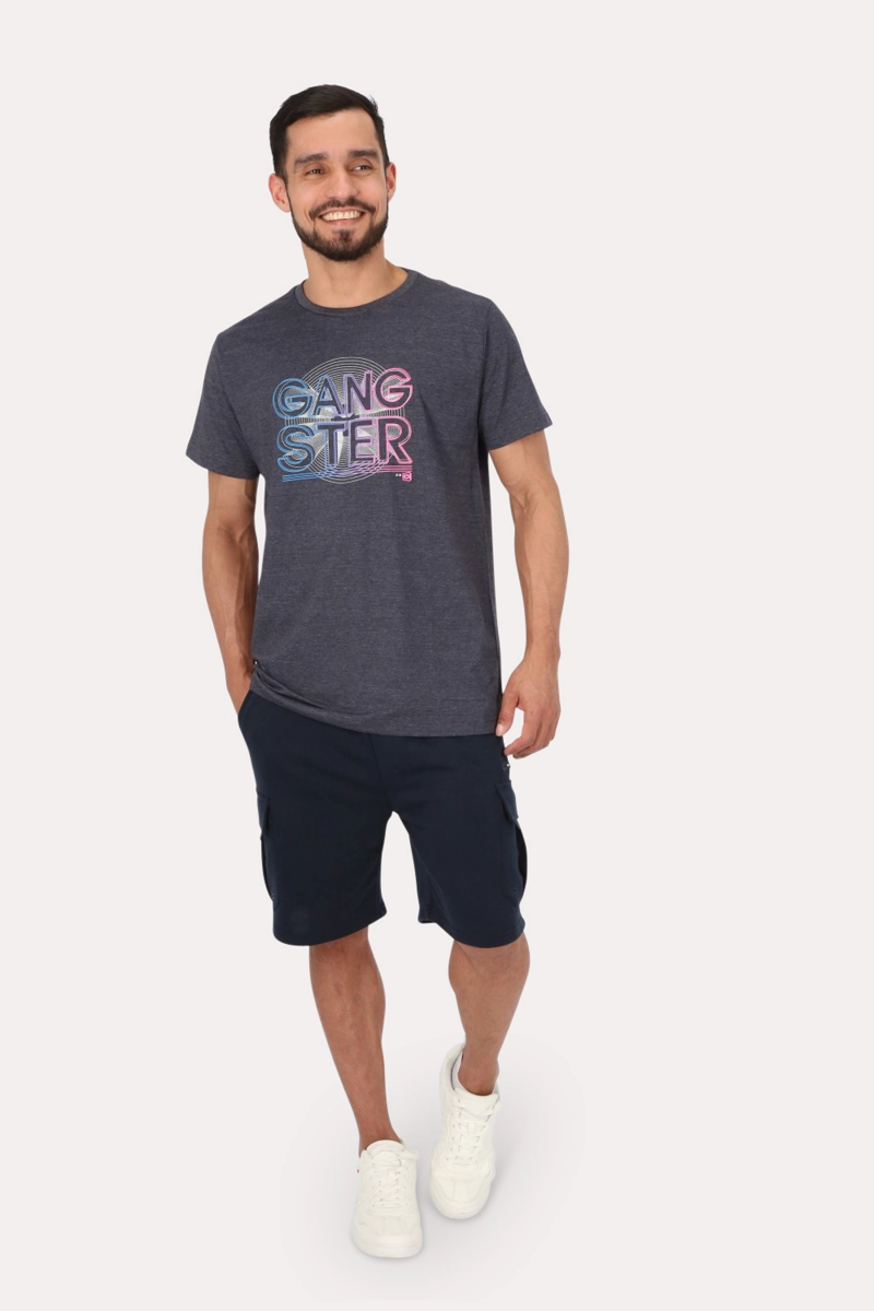 POLERA MC BASICA  LEME GRIS GANGSTER - 3