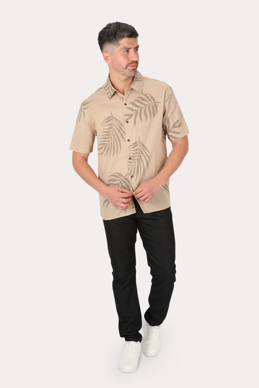 CAMISA MC ALGODON MEIO CAFE GANGSTER - 4