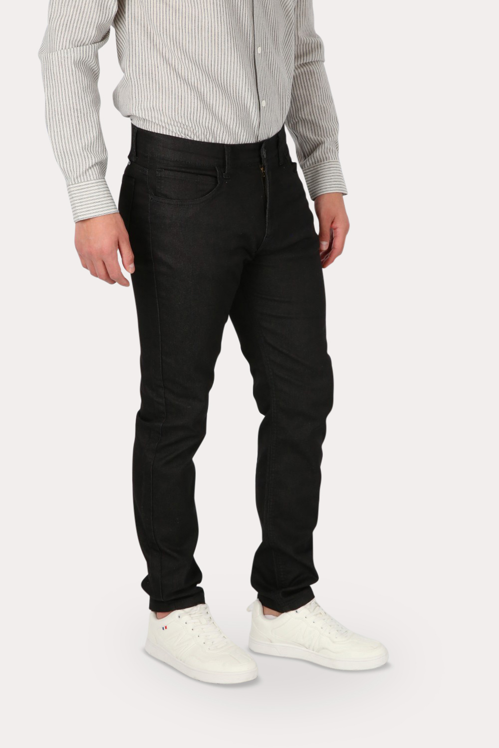 PANTALON HOMBRE GANGSTER NEGRO CANVAS LISO 0 - 1