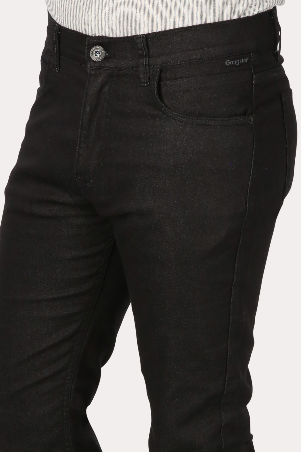 PANTALON HOMBRE GANGSTER NEGRO CANVAS LISO 0 - 3