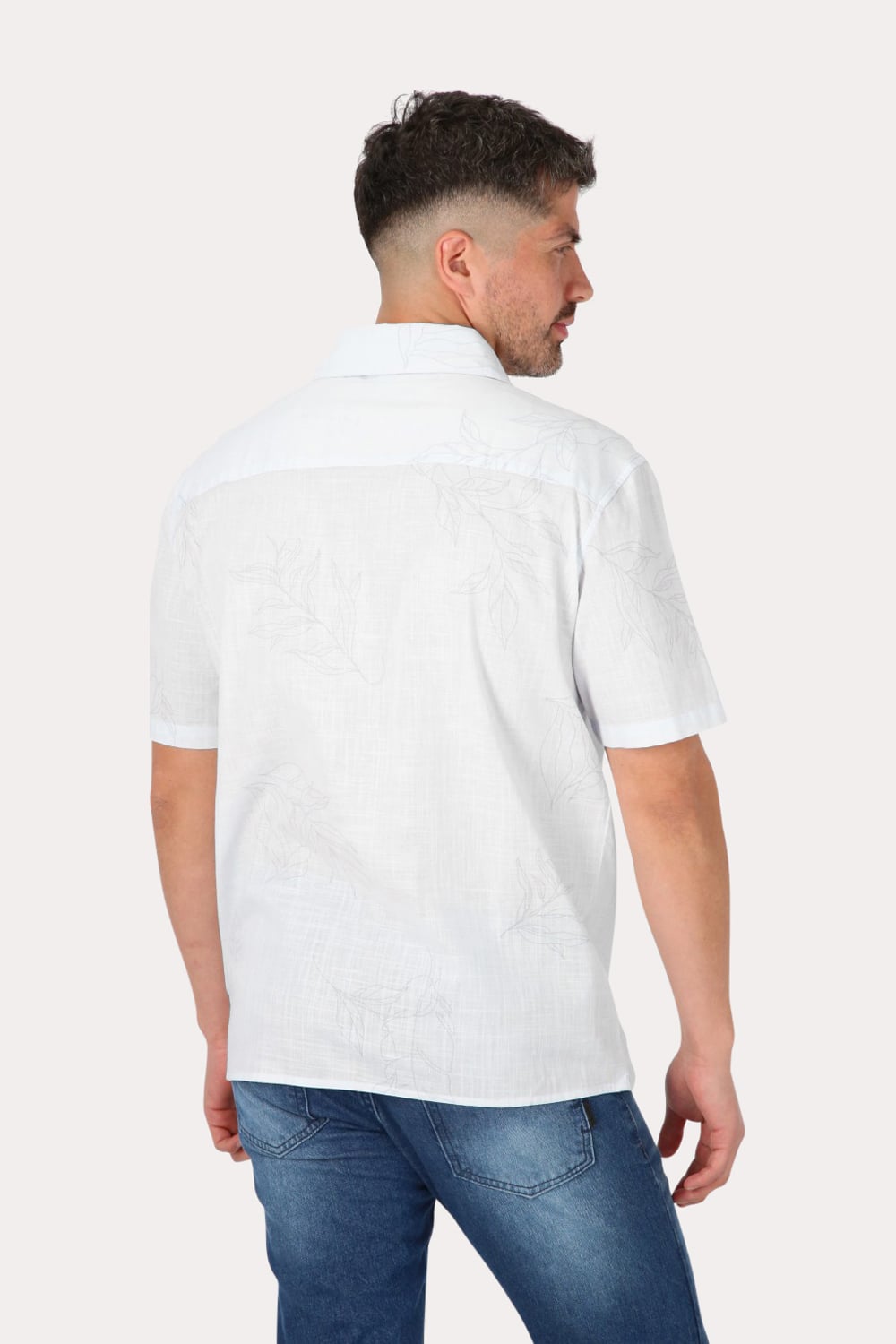 CAMISA MC ALGODON PINA CELESTE GANGSTER - 2