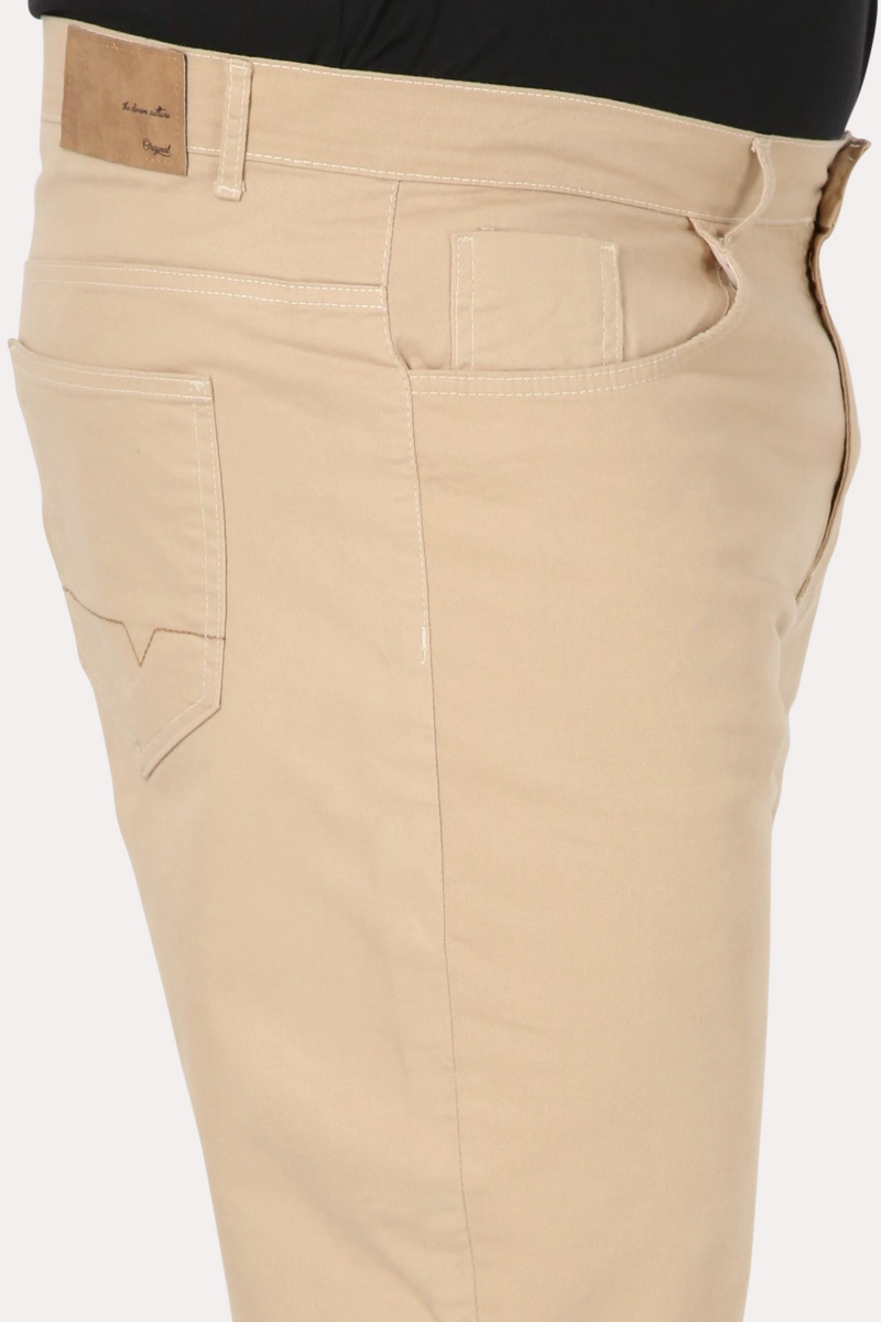 PLUS SHORT BERMUDA CANVAS PALHA CARAMELO GANGSTER - 3