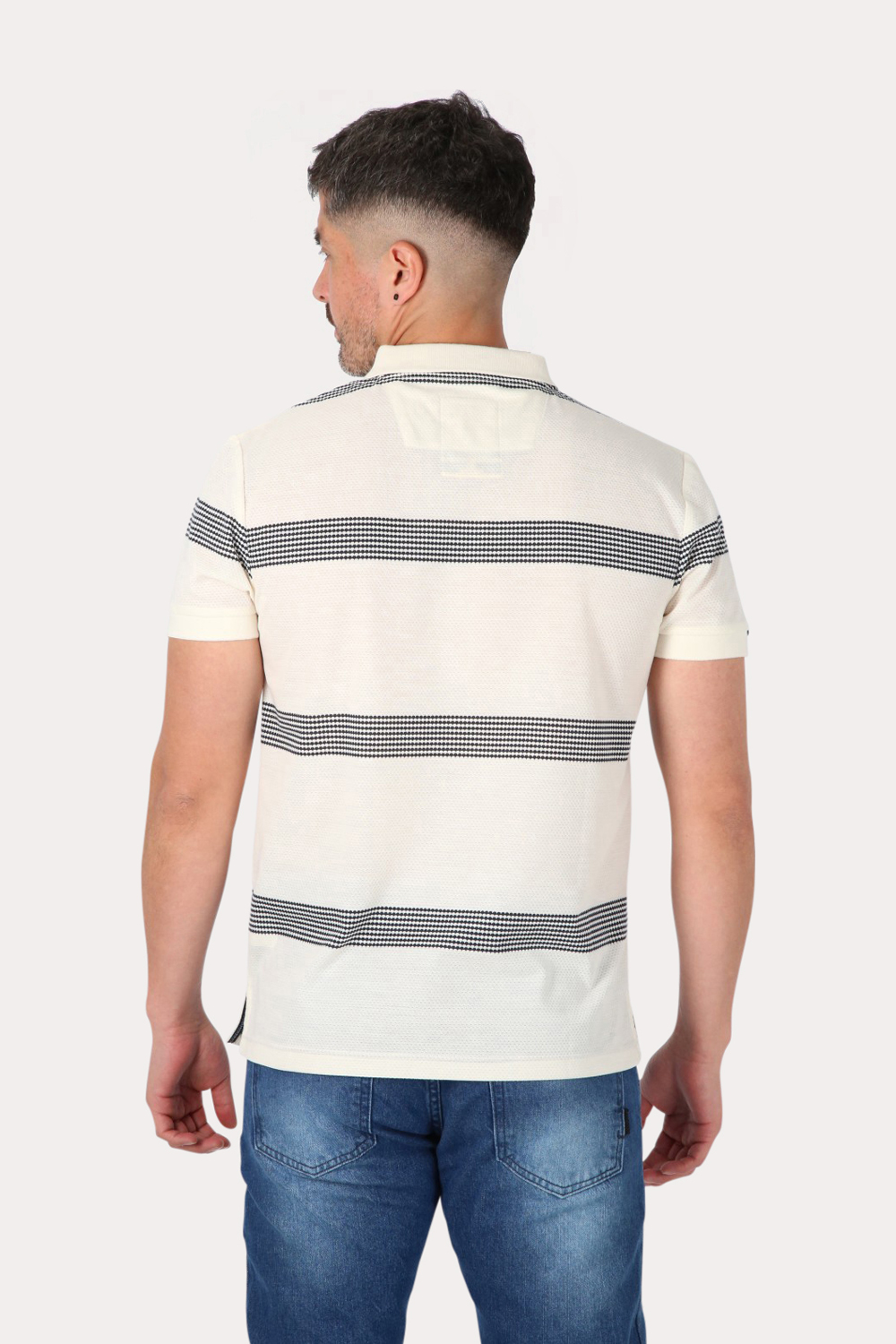 POLERA HOMBRE GANGSTER BLANCO MC POLO YARD DYE HIT - 2