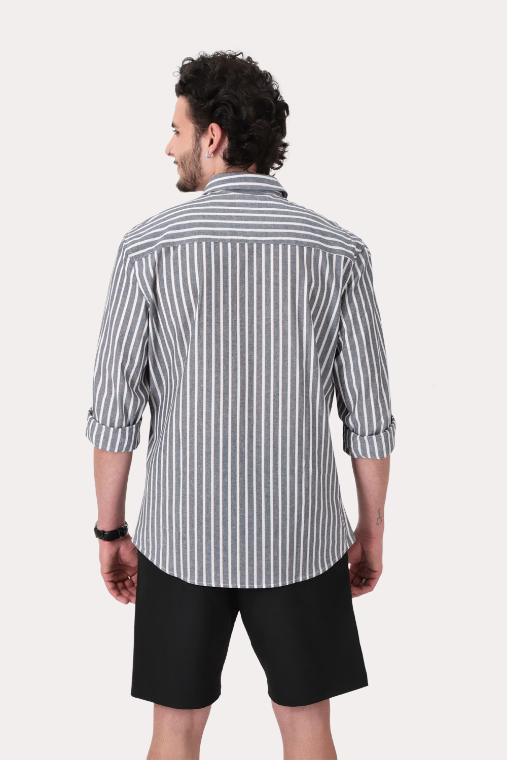 CAMISA ML FAKE LINHO BURITI AZUL GANGSTER - 2