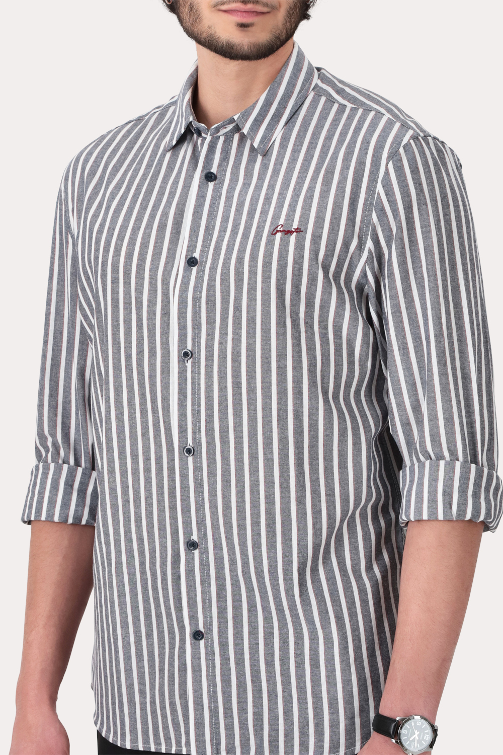 CAMISA ML FAKE LINHO BURITI AZUL GANGSTER - 3