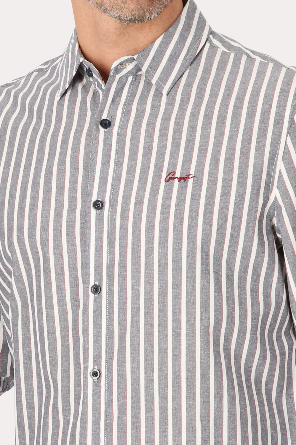 CAMISA ML FAKE LINHO BURITI AZUL GANGSTER - 5