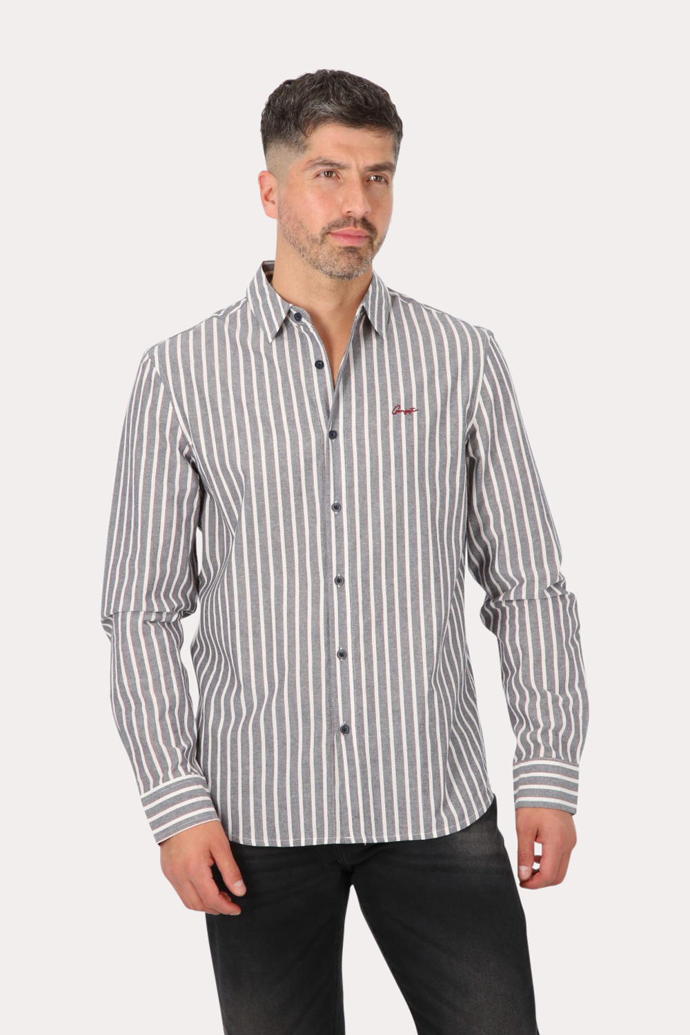 CAMISA ML FAKE LINHO BURITI AZUL GANGSTER - 7
