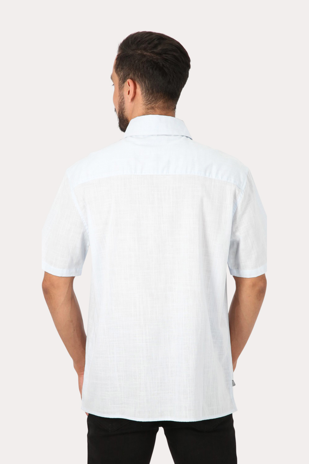 CAMISA MC ALGODON PINHAL CELESTE GANGSTER - 2