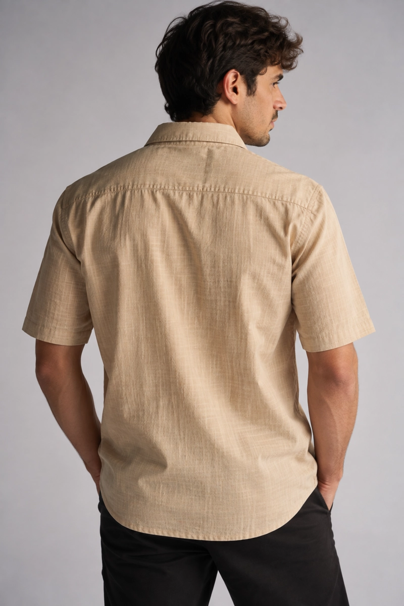 CAMISA MC ALGODON IMBE CAFE GANGSTER - 2