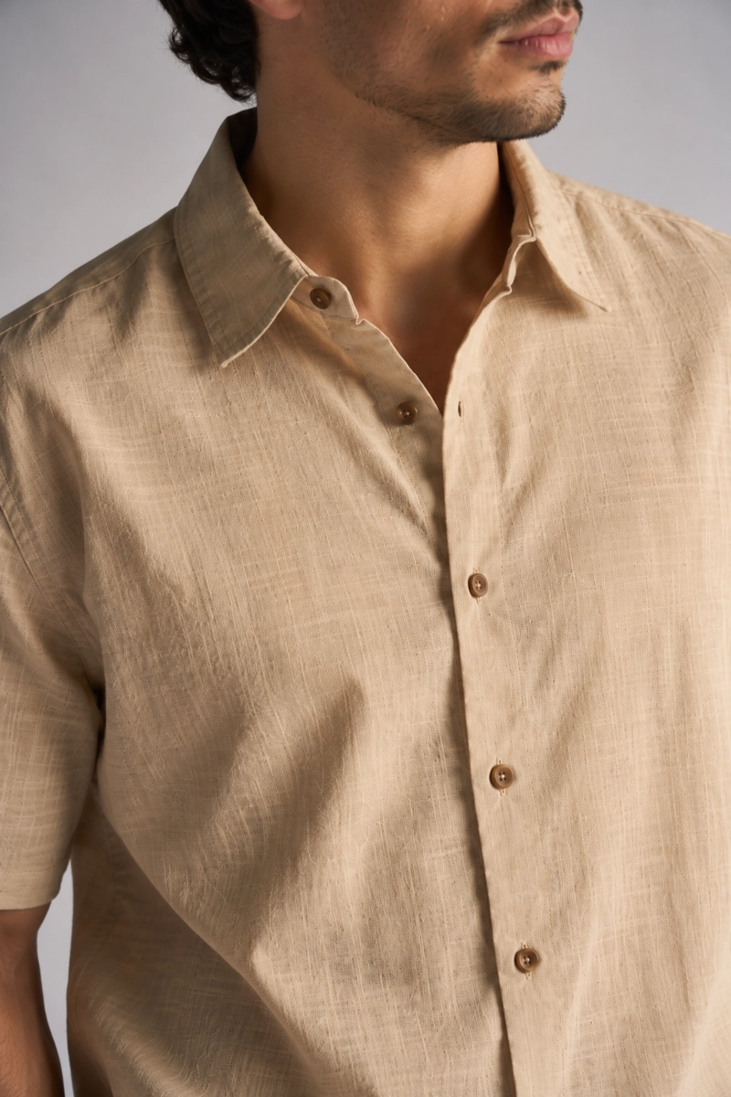 CAMISA MC ALGODON IMBE CAFE GANGSTER - 3