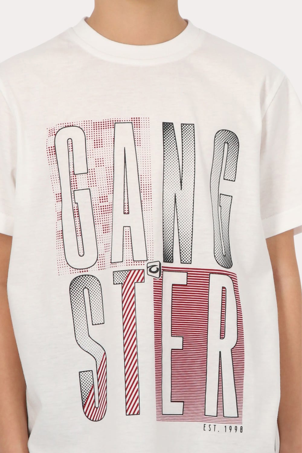 POLERA HOMBRE GANGSTER SANTO TEEN MC BÁSICA BLANCO - 3