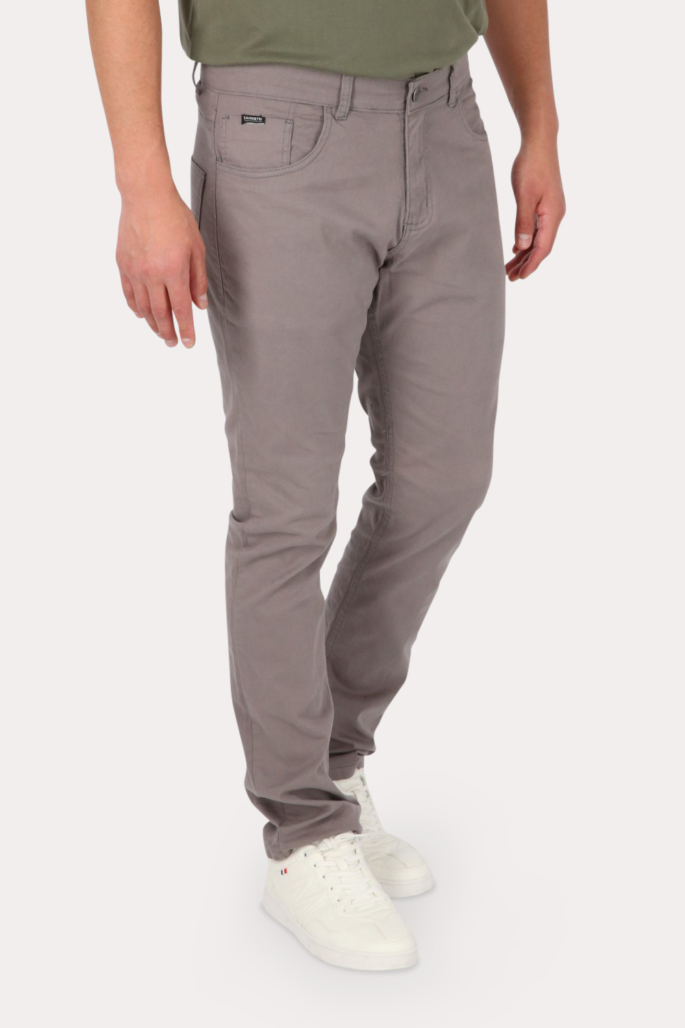 PANTALON HOMBRE GANGSTER GRIS CANVAS LISO 0 - 1