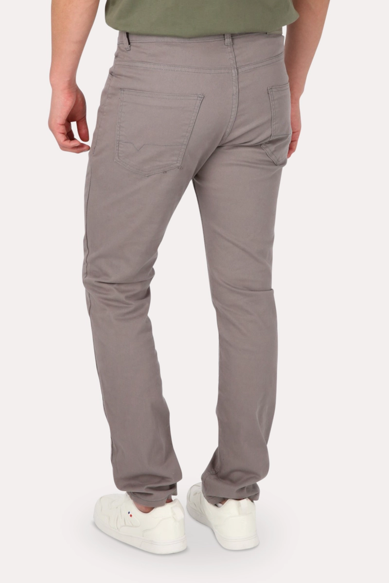 PANTALON HOMBRE GANGSTER GRIS CANVAS LISO 0 - 2