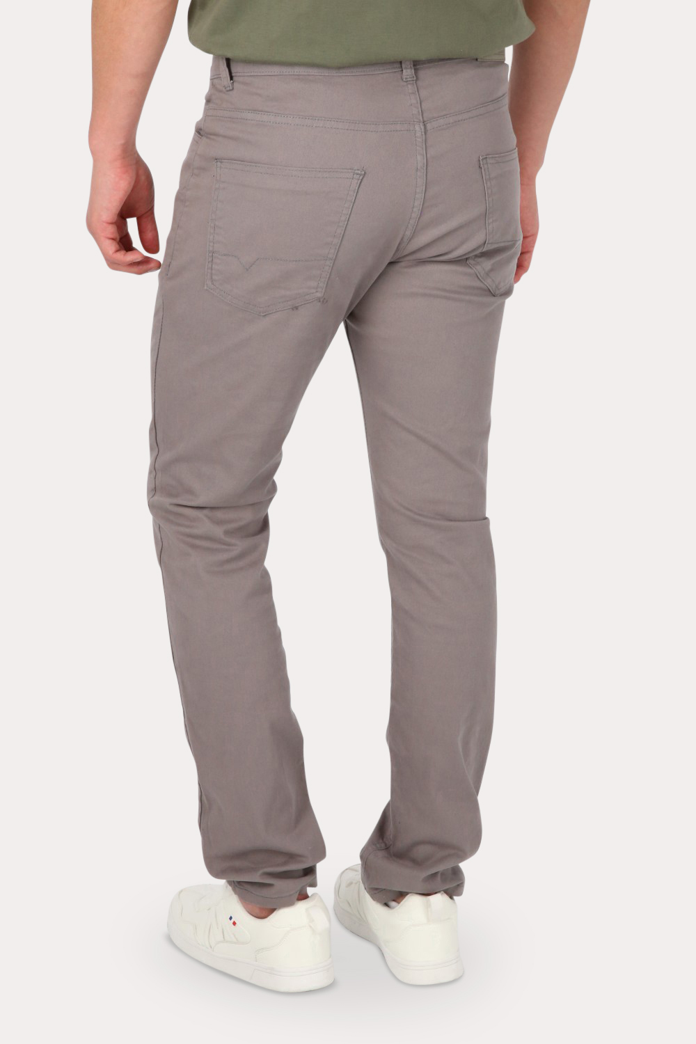 PANTALON HOMBRE GANGSTER GRIS CANVAS LISO 0 - 2
